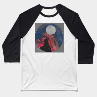 Wolf and the Moon Baseball T-Shirt